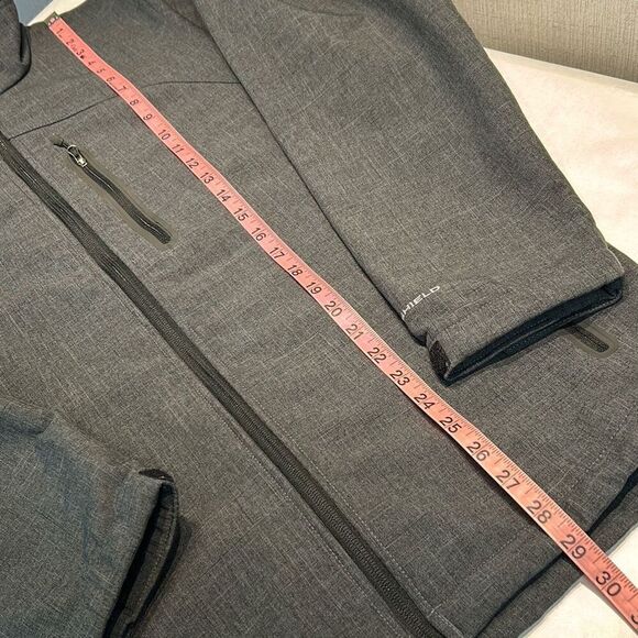 Columbia Mens Jacket Coat Gray Sz Medium Full Zip Softshell Front Hand Pockets - Picture 8 of 8